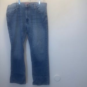 Arizona Mens Original Bootcut Medium Wash Blue Jeans size 38x32